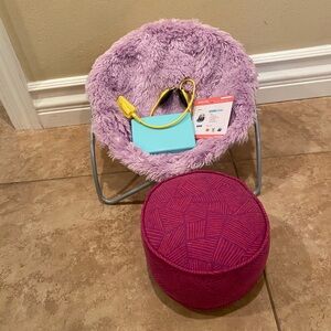American Girl Doll Gabriella’s Chair and Ottoman